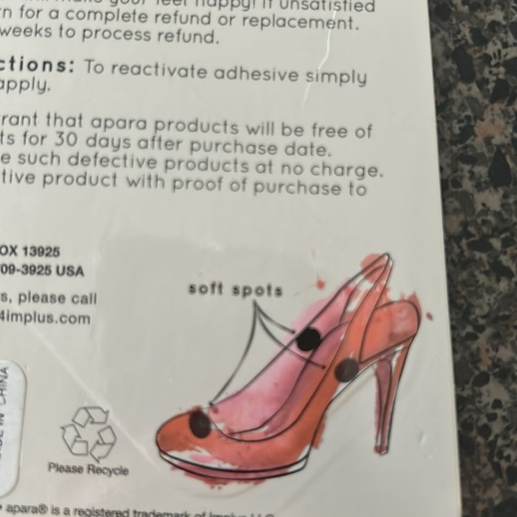 Gel soft spots comfort cushions for heels - Picture 3 of 3